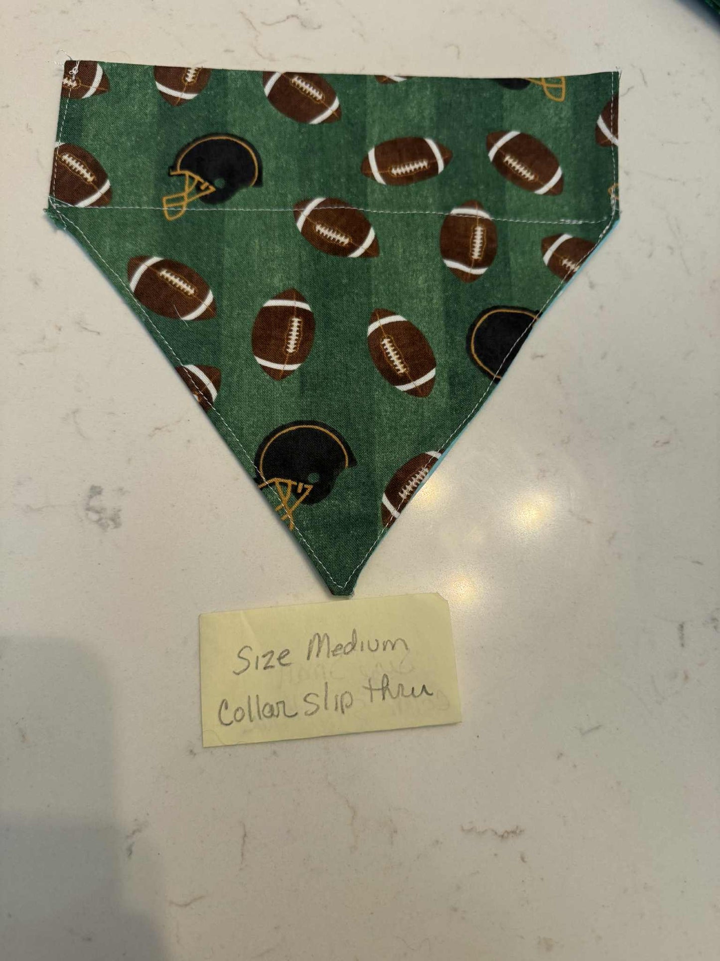 Football and Blue Stars over the collar