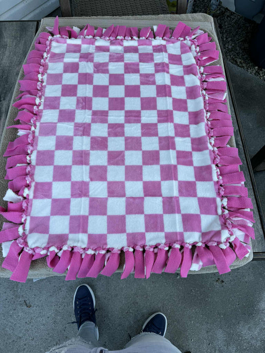 Pink checkered Blanket