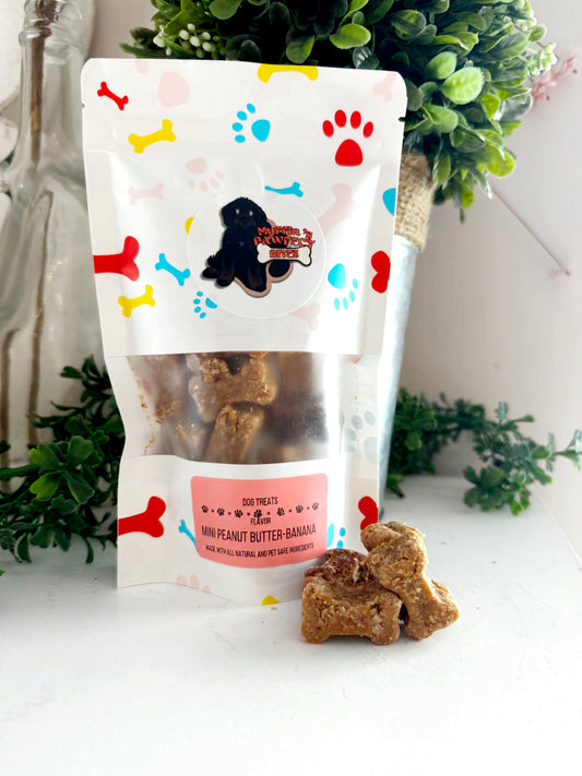 Mini Peanut Butter Banana Dog Treats