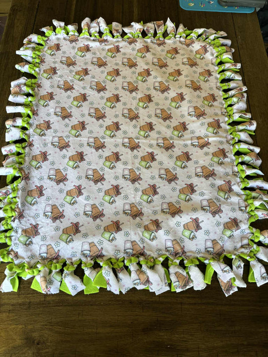 Pink coffee pup cup Blanket