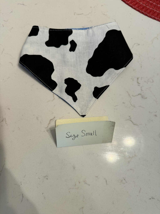 Cow and Denim with Snaps