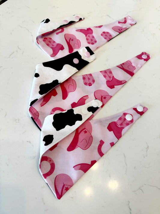 Cow with prink cowgirl with Snaps