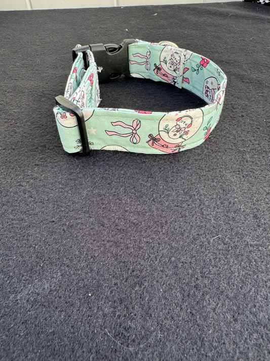 Blue Snowglobe Collar and Leash