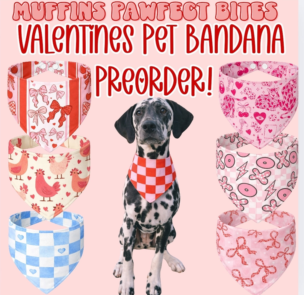 Valentines Day Bandana Preorder