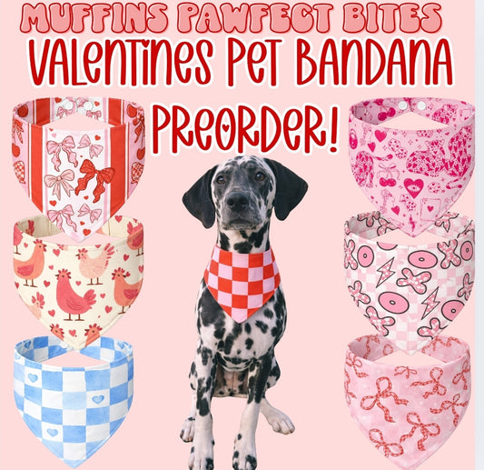 Valentines Day Bandana Preorder