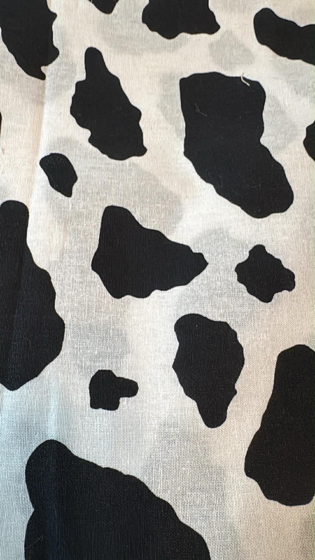 Blakc cow Bandana
