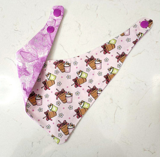 Pink pup cup with Snaps