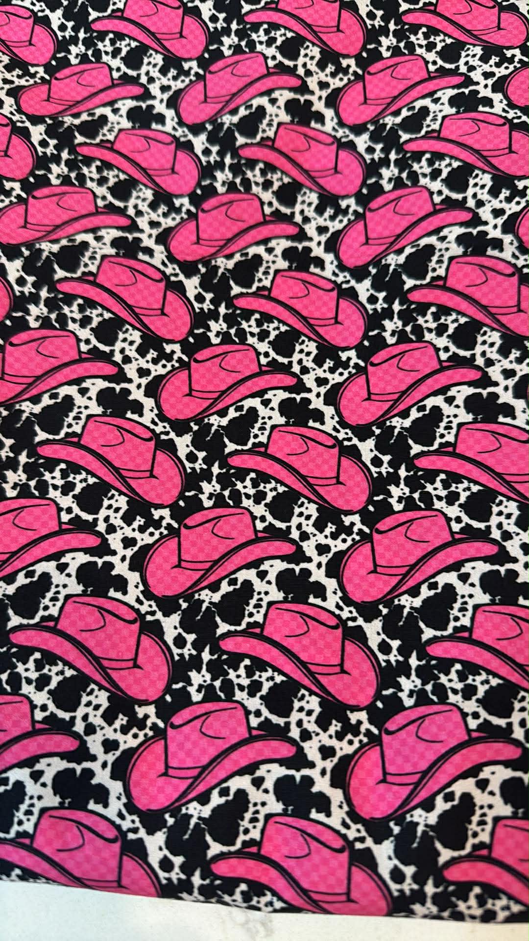 Pink cowgirl hat Bandana
