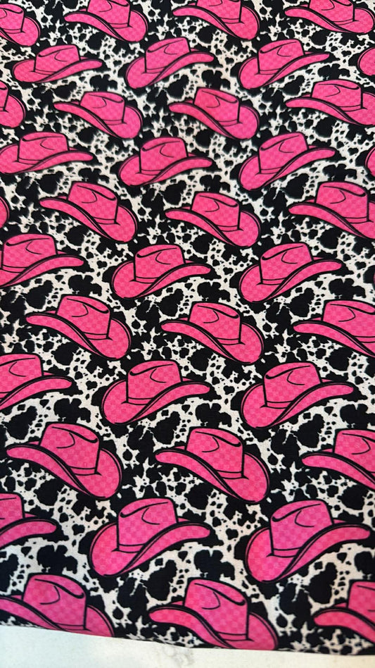 Pink cowgirl hat Bandana