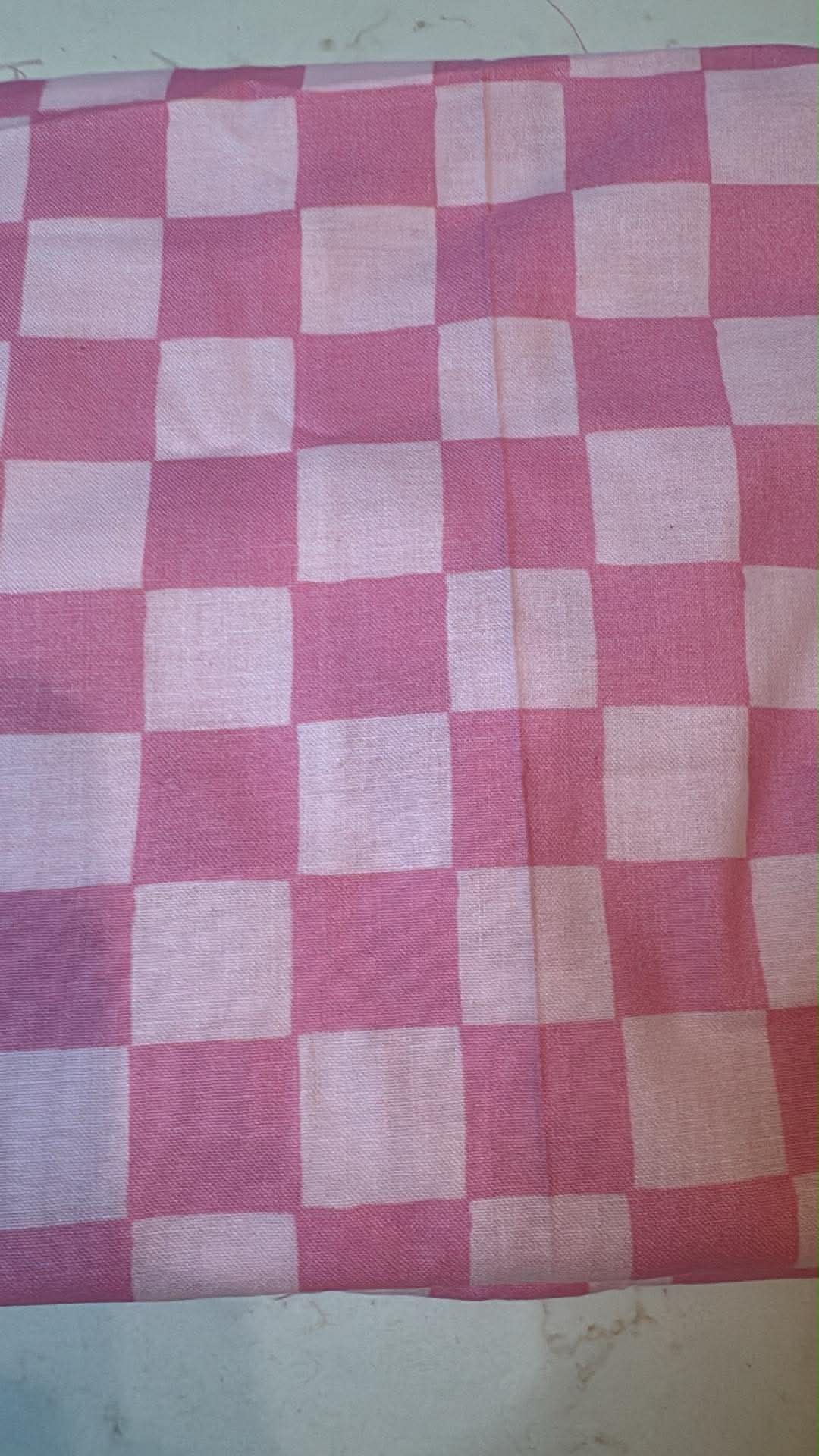 Pink checkered Bandana
