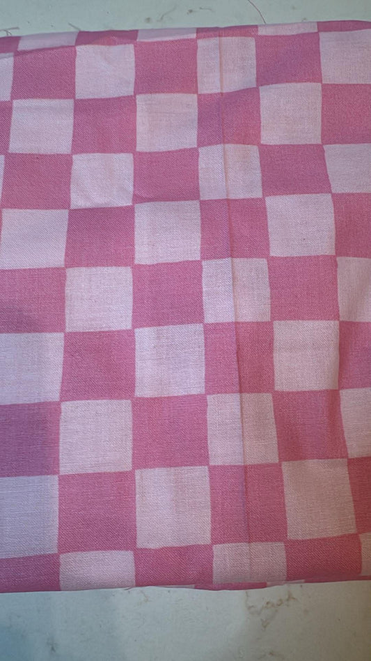 Pink checkered Bandana