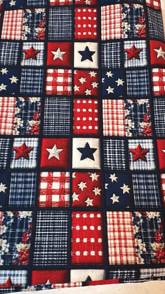 Patriotic Patchwork Bandana