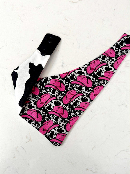 Pink Cow girl Hat  with Snaps